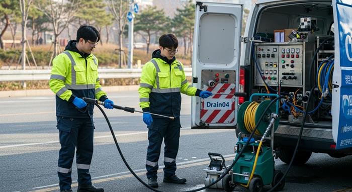 분당 하수구막힘 고압세척
