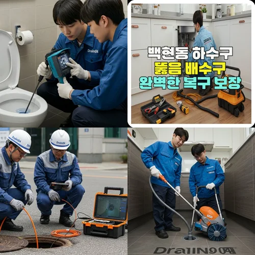 백현동 하수구 뚫음 배수구 완벽한 복구 보장