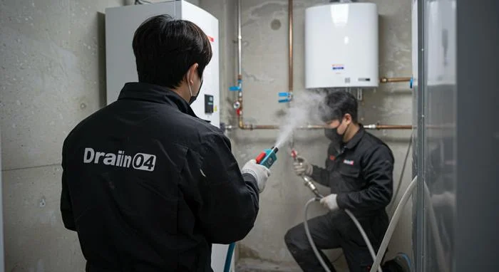 금곡동 수도관 동방 하수구 해빙과 통수 한 번에 해결