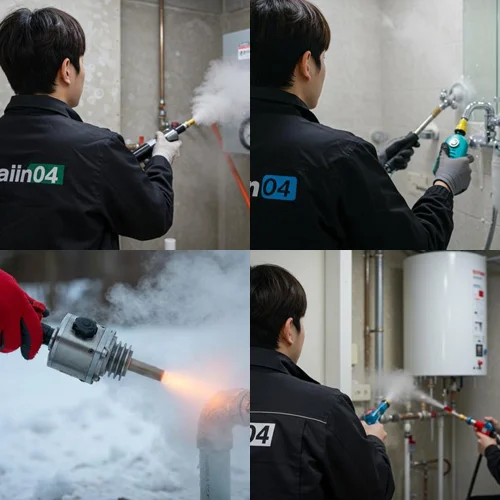 분당 언 수도 녹임 해빙 업체 꽁꽁 언 배관 문제 해결사