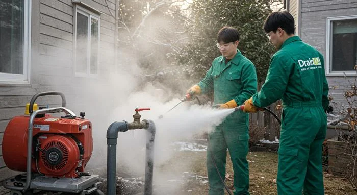 금곡동 해빙 하수도 배관 업체 겨울에도 시원한 물줄기