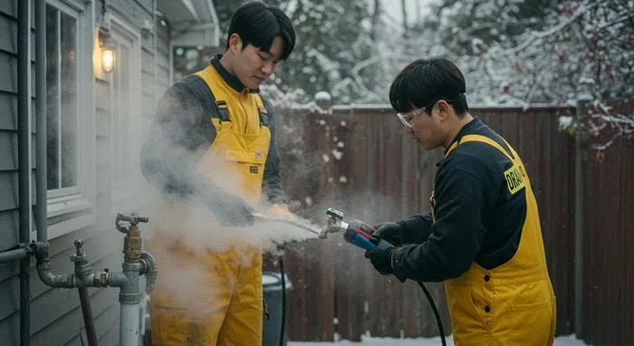 분당동 해빙 하수도 배관 업체 동파 피해 완벽하게 복구