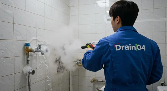 판교동 언 수도 녹임 해빙 업체 꽁꽁 언 하수구 시원하게