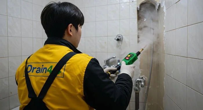 석운동 수도관 동파 하수구 꽁꽁 언 하수관 해결사