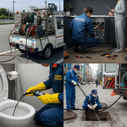 하산운동 하수구 뚫음 배수구 시원한 물줄기 보장