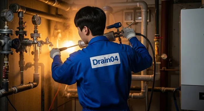 하산운동 언 수도 녹임 해빙 업체 녹여서 하수구 뻥 뚫어