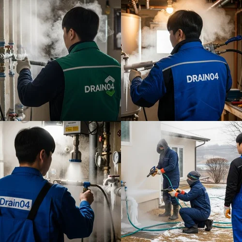 동원동 수도관 동파 하수구 겨울철 하수구 지킴이