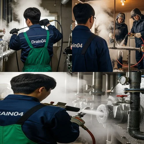 정자동 언 수도 녹임 해빙 업체 하수구 막힘 동파 해결사