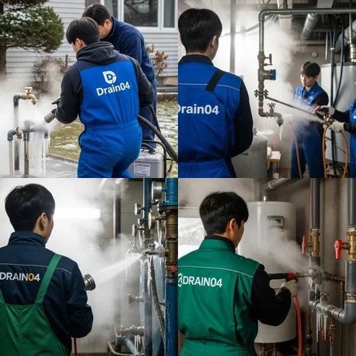 궁내동 수도 동파 녹임 해빙 꽁꽁 언 배관 시원하게 녹여