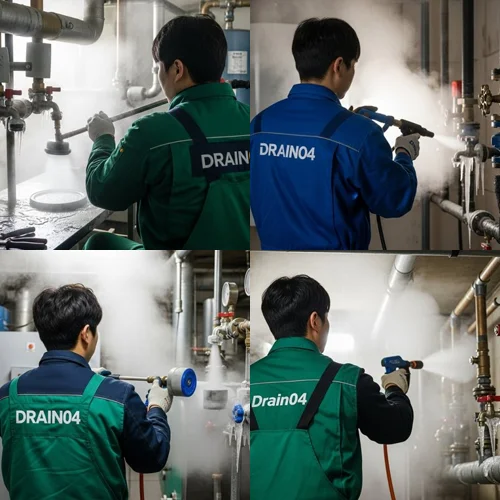 분당 하수구 해빙 얼었을때 꽁꽁 언 하수구 시원하게