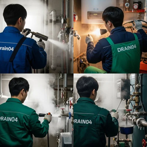 분당구 해빙 하수도 배관 업체 꽁꽁 언 배관을 녹여드립니다