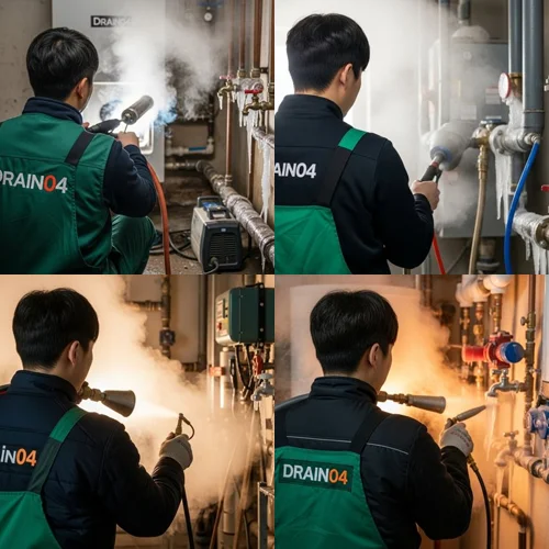 대장동 해빙 하수도 배관 업체 녹여서 해결 완료해 드려요