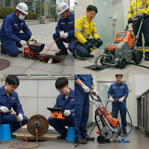 분당 야탑동 하수구 뚫음 꽉 막힌 배수구... 성남의 달인