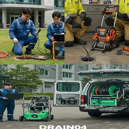광주 석운동 하수구 뚫음 꽉 막힌 배수구... 신현리 빌라