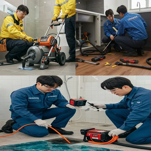 광주 석운동 하수구 뚫음 꽉 막힌 배수구... 신현리 빌라