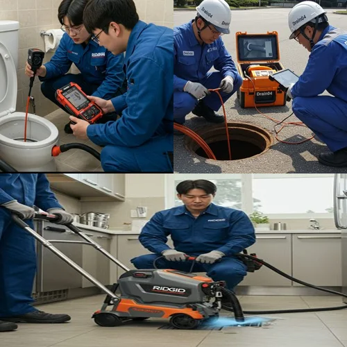 백현동 싱크대 막힘 배수구, 판교 카페거리 상가 주방 기름때 제거 완료! (기쁨)