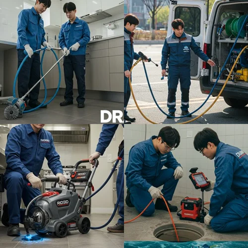 수내동 싱크대 막힘 배수구, 롯데백화점 근처 빌딩 막힘 시원하게 해결!