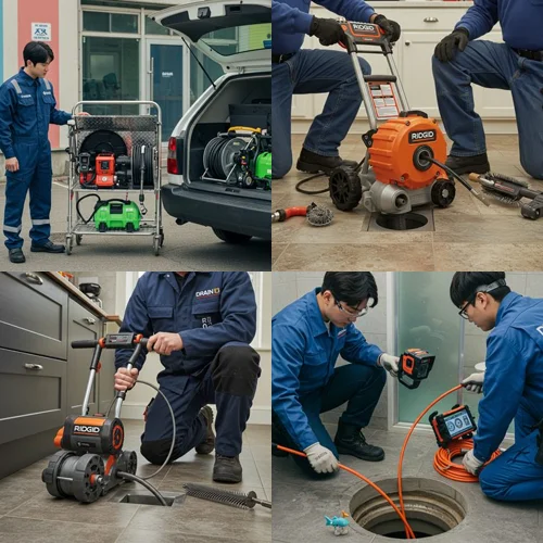 백현동 변기 막힘 수리, 판교 카페거리 상가 화장실 기름때 제거 완료! (유레카)