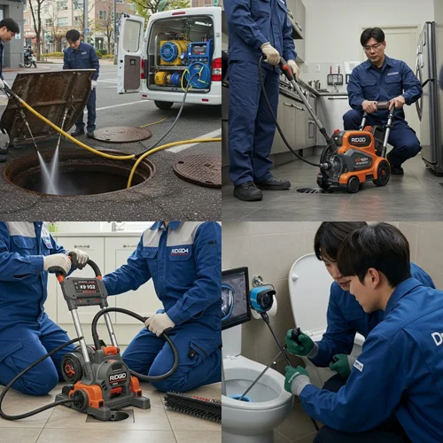 삼평동 변기 막힘 수리, 판교 테크노밸리 화장실 기름때 제거 완료 후기!