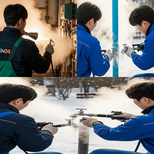 궁내동 해빙 하수도 배관 업체 녹여서 통수 확실 보장