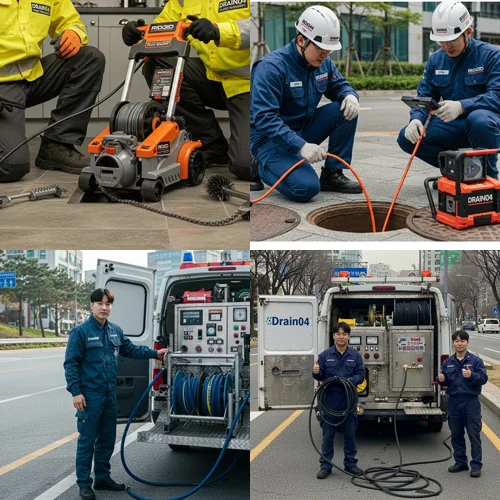 NC백화점 근처 상가 막힘 해결! 야탑동 하수구 뚫음 하수도