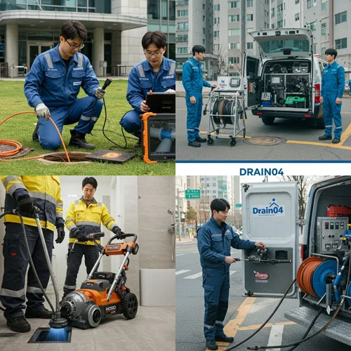 정자동 하수구 뚫음 하수도, 카페거리 상가 기름때 제거 완료 후기!