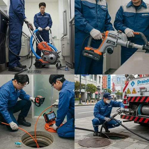 정자동 변기 막힘 수리, 분당 카페거리 상가