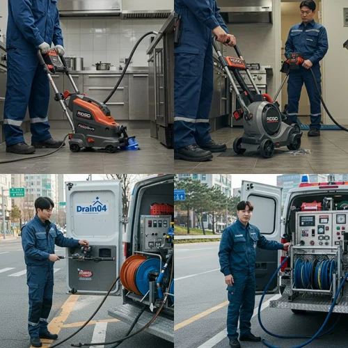 꽉 막힌 하수도 시원하게 뚫었어요! 분당 하수구 뚫음 하수도 작업 후기