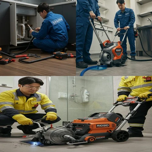 백현동 하수구 뚫음 하수도, 판교 카페거리 상가 기름때 제거 완료!