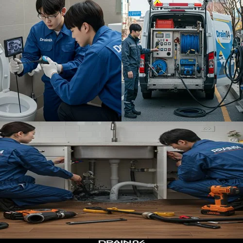 판교동 싱크대 막힘 냄새 제거