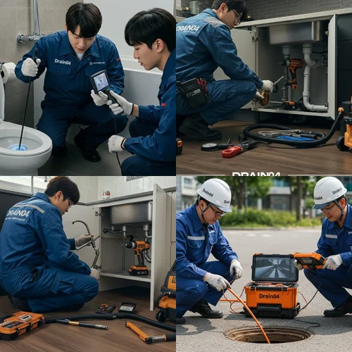 정자동 하수구 막힘 카페거리 상가