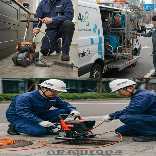 판교동 하수구 뚫음 메인 배관