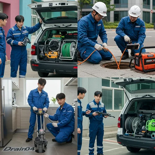 판교동 하수구 뚫음 메인 배관