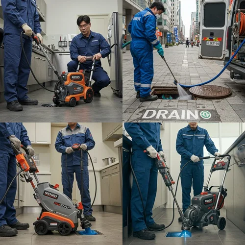 구미동 싱크대 막힘 기름때 꽉