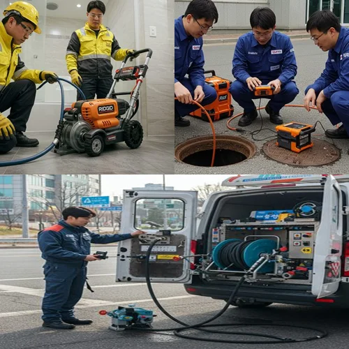 구미동 싱크대 막힘 기름때 꽉
