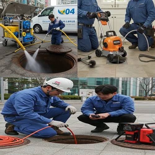 분당 대장동 하수구 막힘 신도시 상가