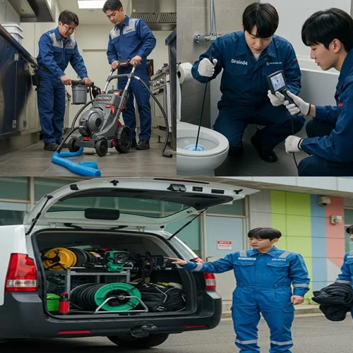 정자동 하수구 막힘 카페거리 상가