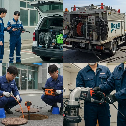 분당 변기 막힘 관통기 작업