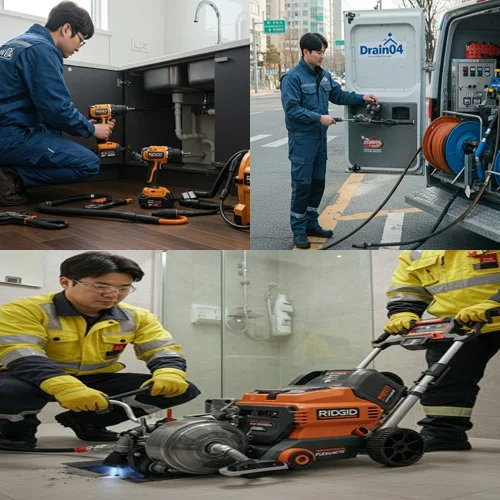 이매동 싱크대 막힘 석션 작업