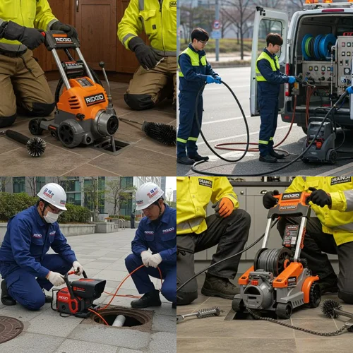 분당 하수도 막힘 주차장 역류
