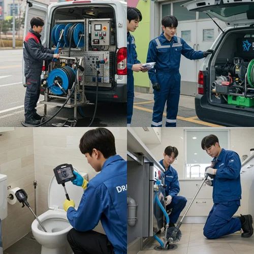 수내동 하수구 막힘 아파트 횡주관