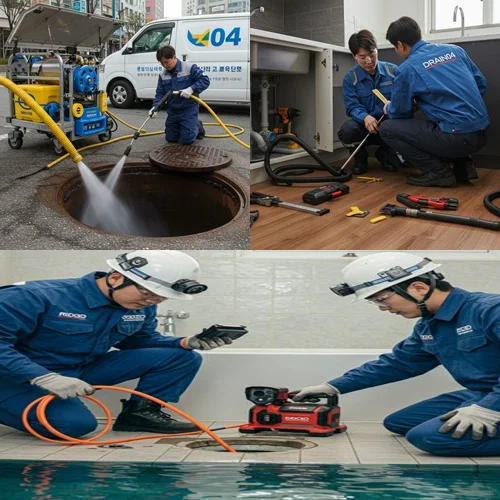 백현동 싱크대 막힘 음식물 막힘