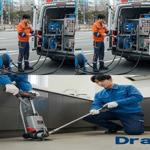 하산운동 하수구 뚫음 공장 배관