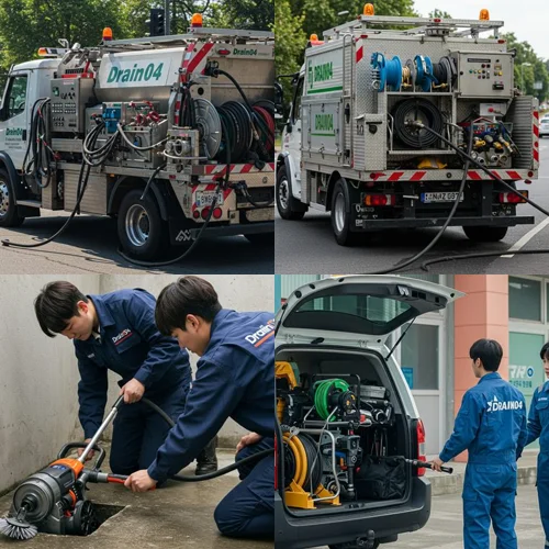 하산운동 하수구 뚫음 공장 배관