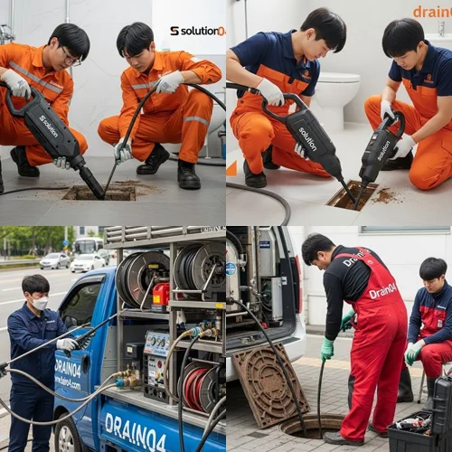 분당 고압세척 횡주관 청소