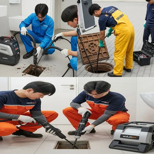 하산운동 싱크대 막힘 공장 식당