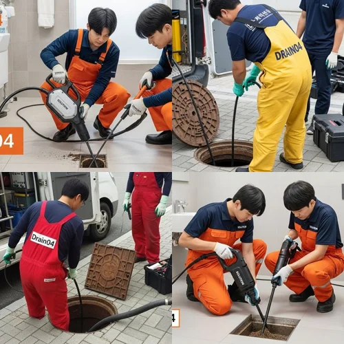 하산운동 하수구 막힘 물류센터