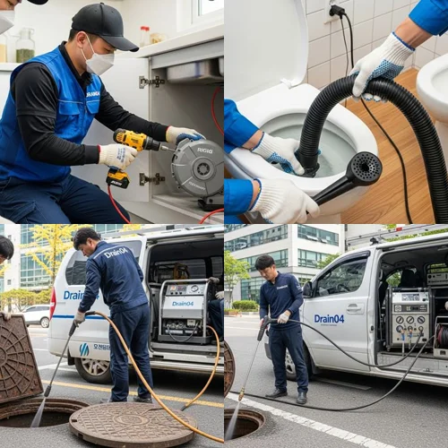 삼평동 하수구 뚫음 뚫어 테크노