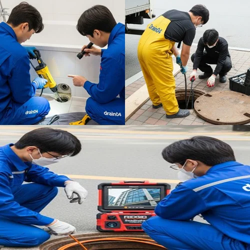 삼평동 하수구 뚫음 뚫어 테크노