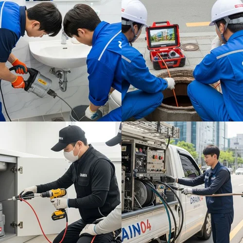 삼평동 하수구 뚫음 뚫어 테크노